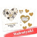 Karta pre valentínskeho srdcového lotériového škrabance