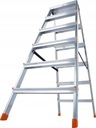 Obojstranný hliníkový rebrík Krause DOPPLO 2x6