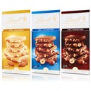 Lindt Les Grandes súprava z tmavej bielej mliečnej čokolády s orechmi 150g x3