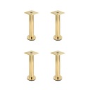 SET 4X Noha na nohy na rozkladaciu pohovku GOLD loft 21cm H210 silná