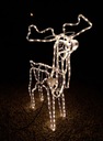 REINDEER 3D LED TEPLEJ BIELY POHYB. HLAVA 125 cm XXL