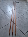 Elektróda meďnej zeminy 3 ks x 1,5 m plus jaskyne a konektory
