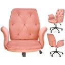Otočná počítačová stolička LIPAD Pink Velvet