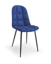 K417 Námornícka modrá čalúnená stolička do obývačky