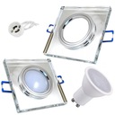 Halogénový držiak stropnej lampy + GU10 LED žiarovka 3W teplá farba 3000K