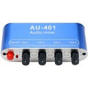 4-kanálový stereo audio mixpult v kryte