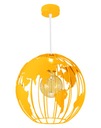 MODERNÉ STROPNÉ ZÁVESNÉ LAMPY, ŽLTÉ, GLOBUS 1 LED LUSTRE, GLOBAL