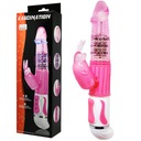 BAILE Bunny vibrátor s rotačnou funkciou, ružový