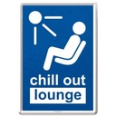 POHĽADNICOVÝ LIST SIGN 10x14cm CHILL OUT LOUNGE