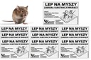 10x lepidlo STRONG MOUSEPAPER, pasca na myši, labka + LURE