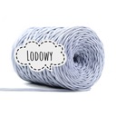 Plochý polyesterový šnúr 5 mm pimotka - ľad