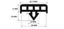 PVC TESNENIE PRE U-PROOF 30X30 mm 50 bežných metrov