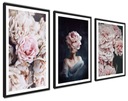 MEGA SET Rámy Plagáty Kvety Pivonky 40x50cm