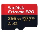 Karta SanDisk 256 GB microSDXC Extreme PRO 200 MB/s
