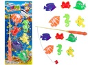 Rybárska hra pre deti - udica + ryba 6 ks