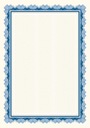 Diplomový volánik A4/25 170g Argo modrý