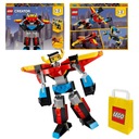 LEGO Creator 3v1 Super Robot 31124 Lietadlo Jet Dragon 3v1 kocky