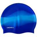 Silikónová plavecká čiapka Crowell Multi Flame, modrá, farba 18