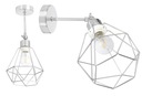 NÁSTENNÁ LAMPA, podkrovný strojček, drôt E27, chróm