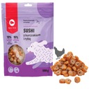 Cvičidlá, pochúťky, maškrty pre psov. Sushi s kuracím mäsom a rybou 500g MACED