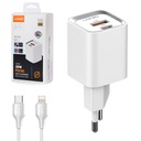 30W PD QC3.0 USB nabíjačka, USB-C Lightning kábel