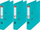 VIAZAČ A4 50mm S PÁKOU na 350 listov Esselte No. 1 Power TYRKYSOVÁ x3