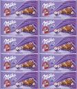 Milka čokoládové hrozienka a orechy 100g x10
