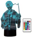3D LED LAMPA HARRY POTTER FARBA CHARAKTERU + USB DIAĽK