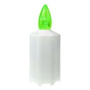 Elektrická LED náhrobná sviečka Zelená sviečka