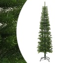 Umelý štíhly vianočný stromček so stojanom, 210 cm, PE