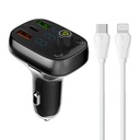 LDNIO Bluetooth FM vysielač 2xUSB USB-C + kábel