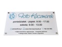 firemná tabuľa mliečne plexi vývesný štít UV potlač 60X30