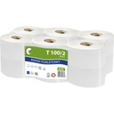 Biely toaletný papier 100m 2w (12 kusov) zberový papier