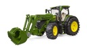 BRUDER 03151 Traktor a nakladač John Deere 7R 350