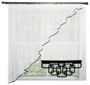 Záclony prelamované Záclony Voálové panely Prelamované 80 cm vzor
