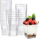 SQUARE CUP Poháre na dezert 150ml 48 ks