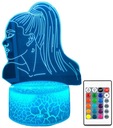 3D LED USB LAMPA ARIANA GRANDE + NOČNÁ LAMPA NA DIAĽKU 16 FARIEB