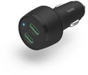 Hama Gan PD/QC 45W 2X USB-C autonabíjačka čierna