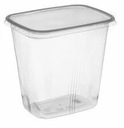 500ml obdĺžnikové PP nádoby s vekom - 100 ks