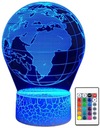3D USB LED LAMPA EARTH EARTH PLANET GLOBUS DIAĽKOVÉ