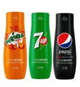 Sada sirupov SodaStream: Mirinda Pepsi Max 7up