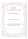 25x Diplom A4 GRATULAČNÝ LIST - výchova DCÉRY