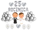 Súprava balónov na 25. výročie svadby