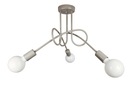EDISON 3 LED SIVÁ ZÁVISNÁ STROPNÁ LAMPA