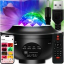 STARS PROJECTOR SKY PROJEKTOR LED NOČNÁ LAMPA BLUETOOTH REPRODUKTOR + DIAĽK.