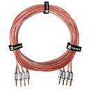 Tonsil Reproduktorový kábel 2x2,5mm OFC GB + koncovky banánovej zástrčky 2x2 m