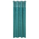 Zamatový záves 140x250 Hazel Eurocurtains tyrkys