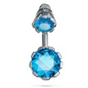 Piercing do pupka, chirurgická oceľ, 925 striebro