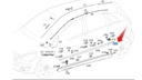 LIŠKA ZADNÉHO BLATNÍKA PRE MERCEDES B CLASS W245 LE