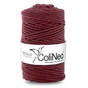 Colinea String sa prepletala pre makramu 100% bavlnu, 5 mm 100 m, Burgundsko